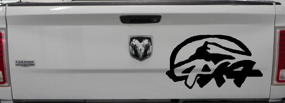 4 X 4 Off Road Car or Truck Window Decal Sticker (Black)