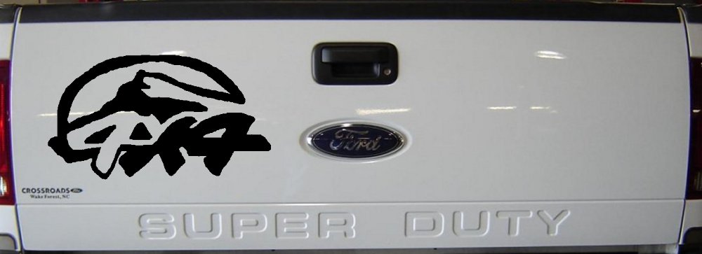 4 X 4 Off Road Car or Truck Window Decal Sticker (Black)