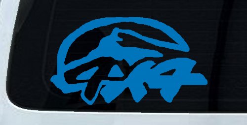 4 X 4 Off Road Car or Truck Window Decal Sticker (Sky Blue)