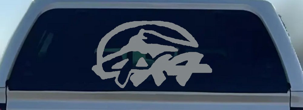 4 X 4 Off Road Car or Truck Window Decal Sticker (Telegrey)