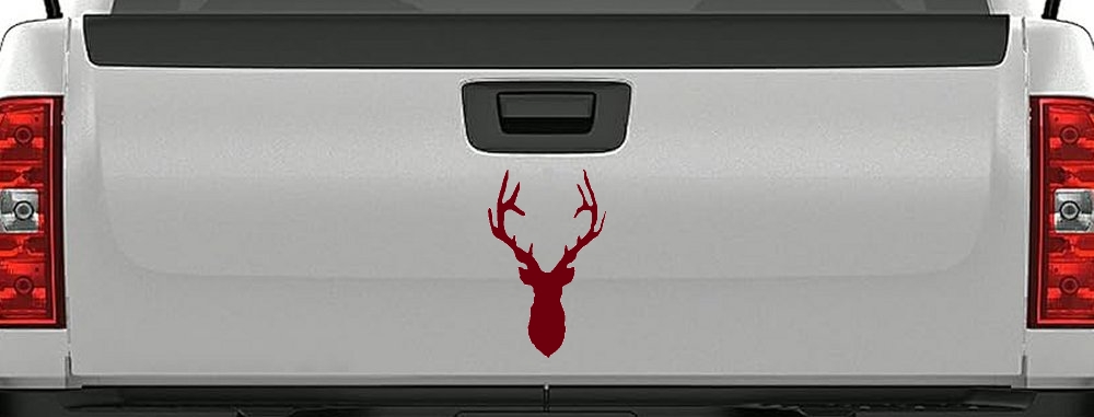 Deer Head Hunting Car or Truck Window Decal Sticker