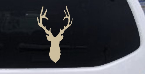Deer Head Hunting Car or Truck Window Decal Sticker