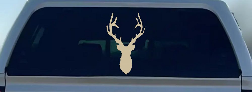 Deer Head Hunting Car or Truck Window Decal Sticker