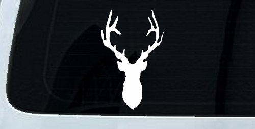 Deer Head Hunting Car or Truck Window Decal Sticker