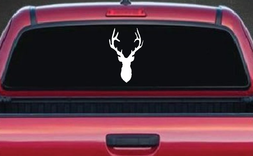 Deer Head Hunting Car or Truck Window Decal Sticker