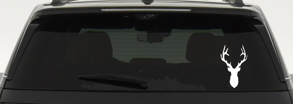 Deer Head Hunting Car or Truck Window Decal Sticker
