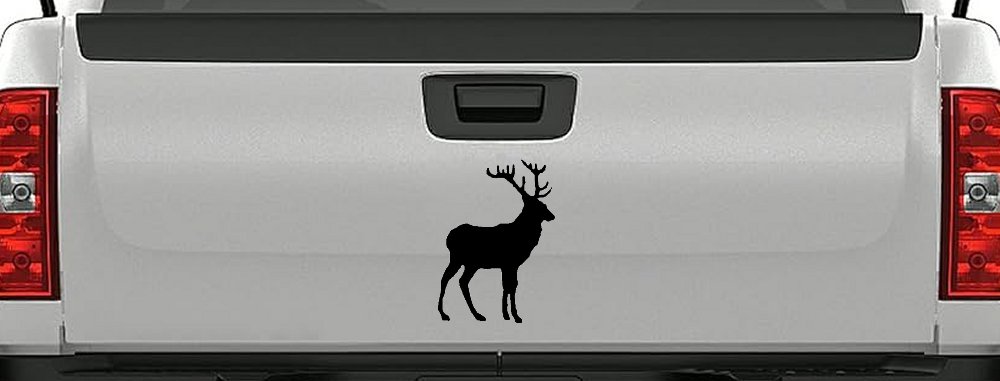 Deer Hunting Car or Truck Window Decal Sticker (Black)