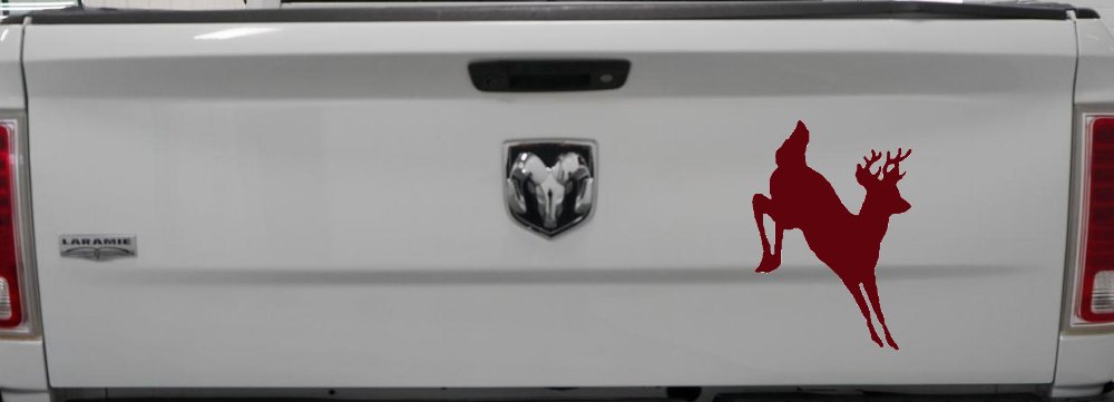 Deer Jumping Hunting Car or Truck Window Decal Sticker