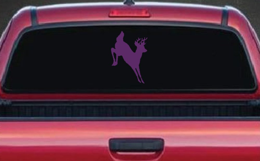 Deer Jumping Hunting Car or Truck Window Decal Sticker