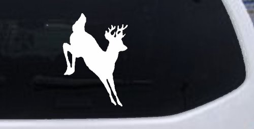 Deer Jumping Hunting Car or Truck Window Decal Sticker