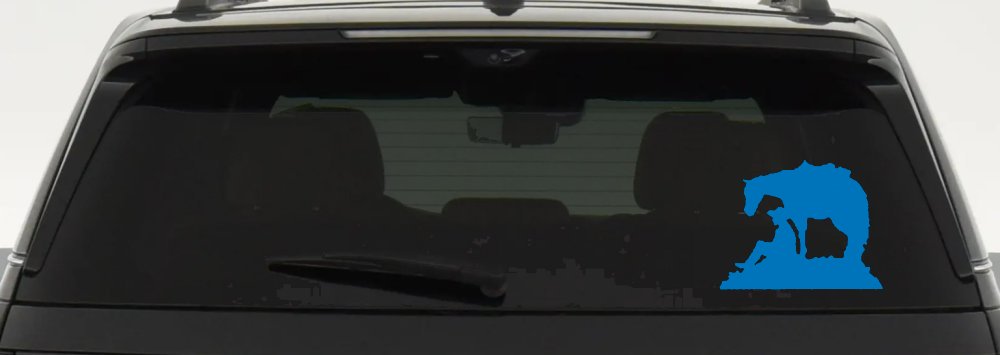 Cowboy and Horse Western Farm and Rodeo Car or Truck Window Decal Sticker