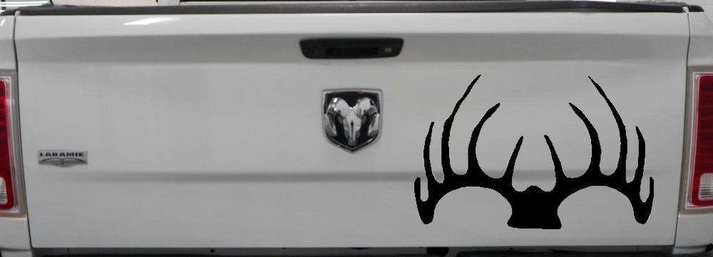 Deer Horns Hunting Car or Truck Window Decal Sticker