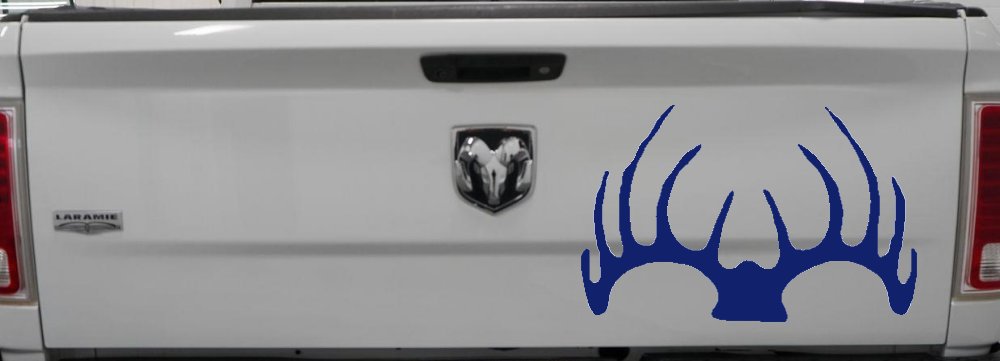 Deer Horns Hunting Car or Truck Window Decal Sticker