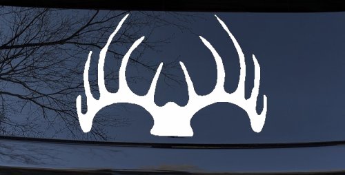 Deer Horns Hunting Car or Truck Window Decal Sticker