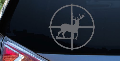 Deer in Scope Hunting Car or Truck Window Decal Sticker