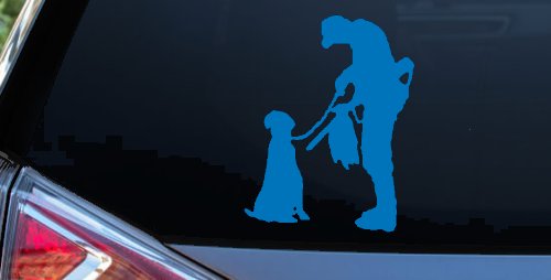Foul Duck Bird Hunter with Dog Hunting Car or Truck Window Decal Sticker (Sky Blue)