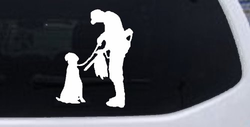 Foul Duck Bird Hunter with Dog Hunting Car or Truck Window Decal Sticker (White)