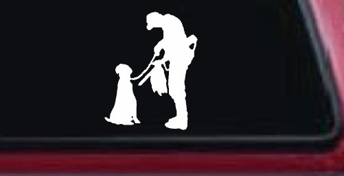 Foul Duck Bird Hunter with Dog Hunting Car or Truck Window Decal Sticker (White)