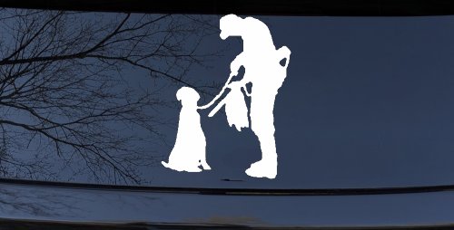 Foul Duck Bird Hunter with Dog Hunting Car or Truck Window Decal Sticker (White)