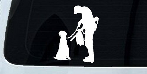 Foul Duck Bird Hunter with Dog Hunting Car or Truck Window Vinyl Decal Sticker (White)