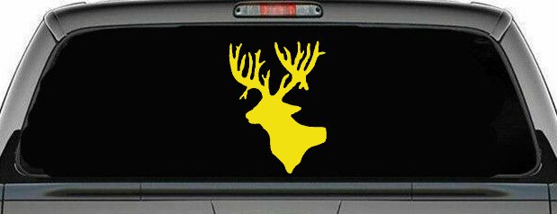 Deer Head Hunting Car or Truck Window Decal Sticker