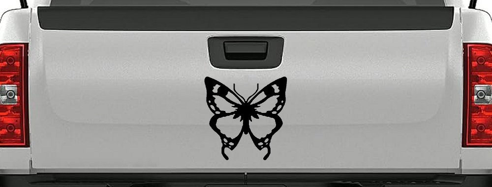 Monarch Butterfly Butterflies Car or Truck Window Decal Sticker (Black)