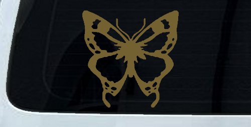 Monarch Butterfly Butterflies Car or Truck Window Decal Sticker (Gold)
