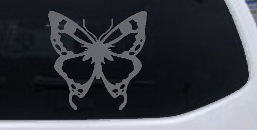 Monarch Butterfly Butterflies Car or Truck Window Decal Sticker (Silver)