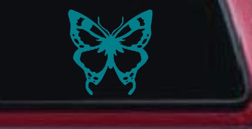 Monarch Butterfly Butterflies Car or Truck Window Decal Sticker (Turquoise Blue)