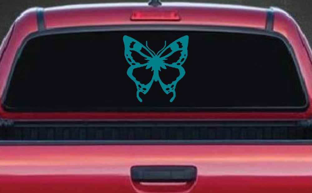 Monarch Butterfly Butterflies Car or Truck Window Decal Sticker (Turquoise Blue)