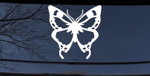 Monarch Butterfly Butterflies Car or Truck Window Decal Sticker (White)