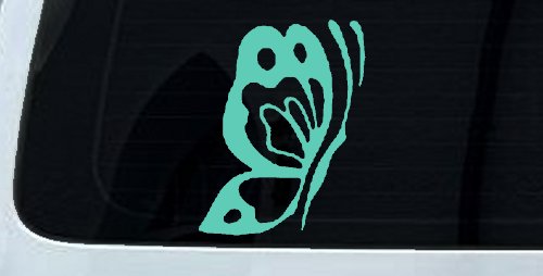 Butterfly Side Butterflies Car or Truck Window Decal Sticker (Mint)