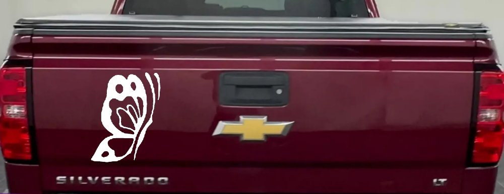 Butterfly Side Butterflies Car or Truck Window Decal Sticker