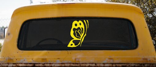 Butterfly Side Butterflies Car or Truck Window Decal Sticker