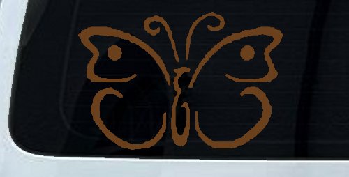 Butterfly Butterflies Car or Truck Window Decal Sticker (Copper)