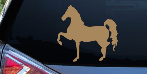 Horse Prancing Rodeo Ranch Farm Western Car or Truck Window Decal Sticker (Light Brown)