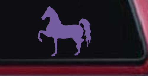 Horse Prancing Rodeo Ranch Farm Western Car or Truck Window Decal Sticker (Purple)
