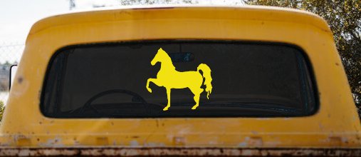 Horse Prancing Rodeo Ranch Farm Western Car or Truck Window Decal Sticker