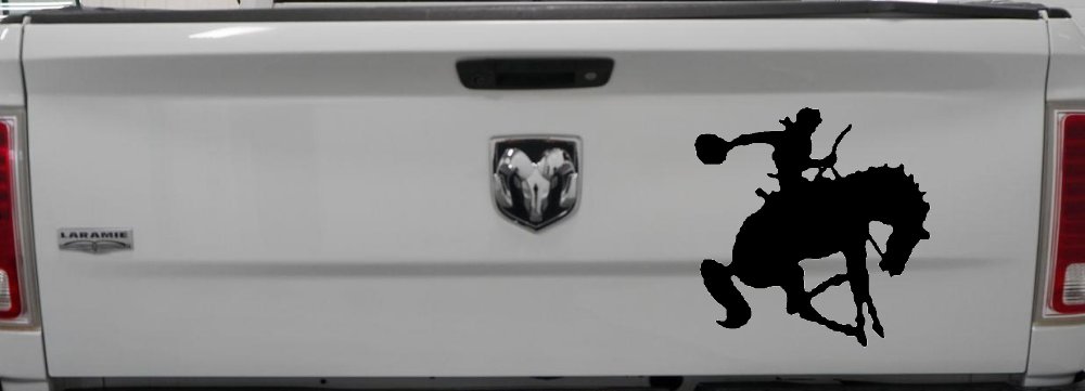 Bronco Bucking Bronc Rodeo Cowboy Western Farm Ranch Car or Truck Window Decal Sticker