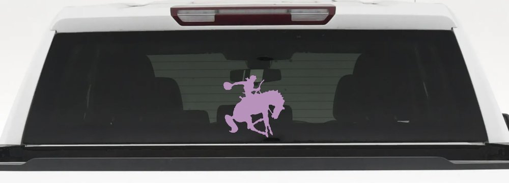 Bronco Bucking Bronc Rodeo Cowboy Western Farm Ranch Car or Truck Window Decal Sticker