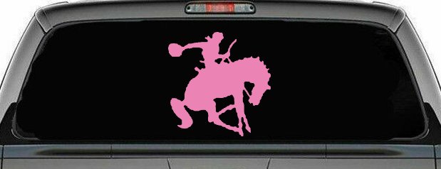 Bronco Bucking Bronc Rodeo Cowboy Western Farm Ranch Car or Truck Window Decal Sticker