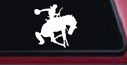 Bronco Bucking Bronc Rodeo Cowboy Western Farm Ranch Car or Truck Window Decal Sticker