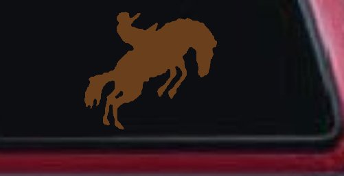 Rodeo Bucking Bronco Cowboy Western Farm Ranch Car or Truck Window Decal Sticker