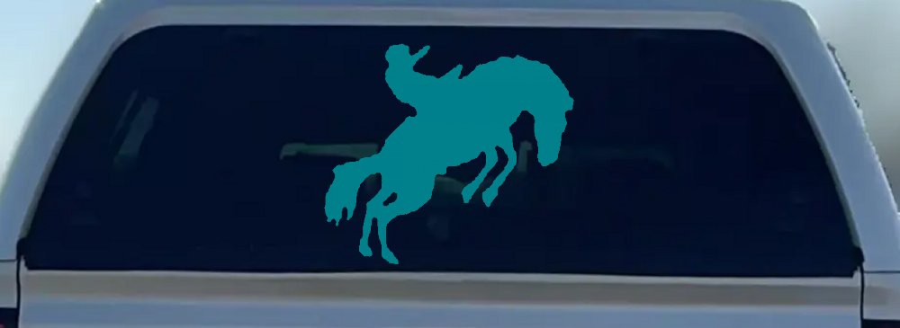 Rodeo Bucking Bronco Cowboy Western Farm Ranch Car or Truck Window Decal Sticker