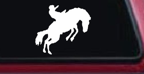 Rodeo Bucking Bronco Cowboy Western Farm Ranch Car or Truck Window Decal Sticker