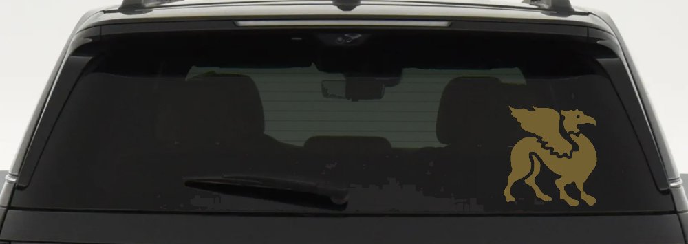 Griffin Car or Truck Window Decal Sticker (Gold)