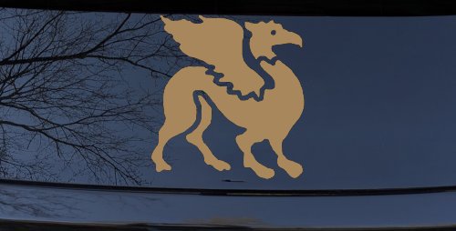 Griffin Car or Truck Window Decal Sticker (Light Brown)