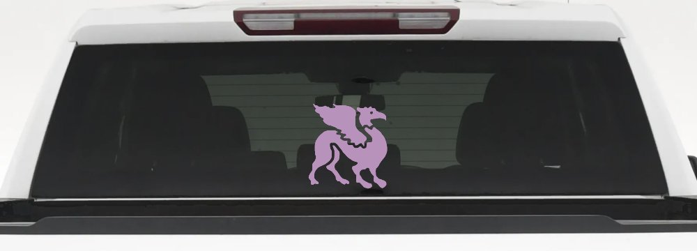 Griffin Car or Truck Window Decal Sticker (Lilac)