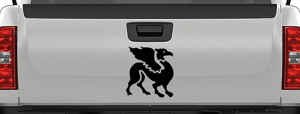 Griffin Car Truck Window Decal Sticker - Vinyl Art for Vehicles (Matte Black)