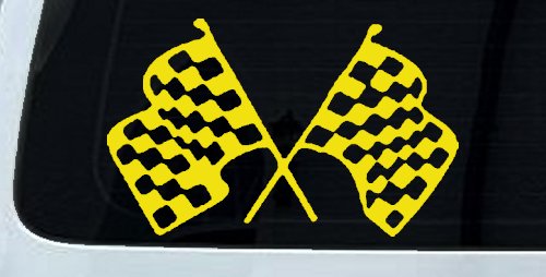 Racing Flags Car or Truck Window Decal Sticker